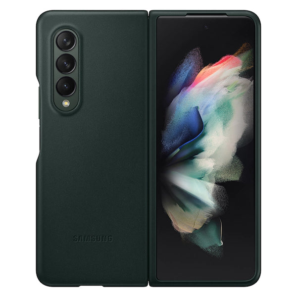 Samsung Leather Cover for Galaxy Fold3 - Green