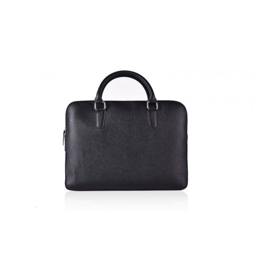 Leather United Laptop Bag - Black (Genuine Leather)