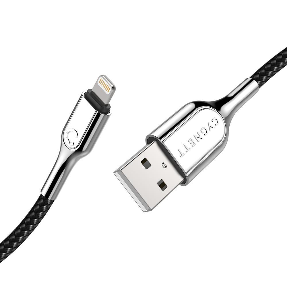 Cygnett Armoured Fast Charging Premium Strong Lightning to USB-A Cable 2M - Black