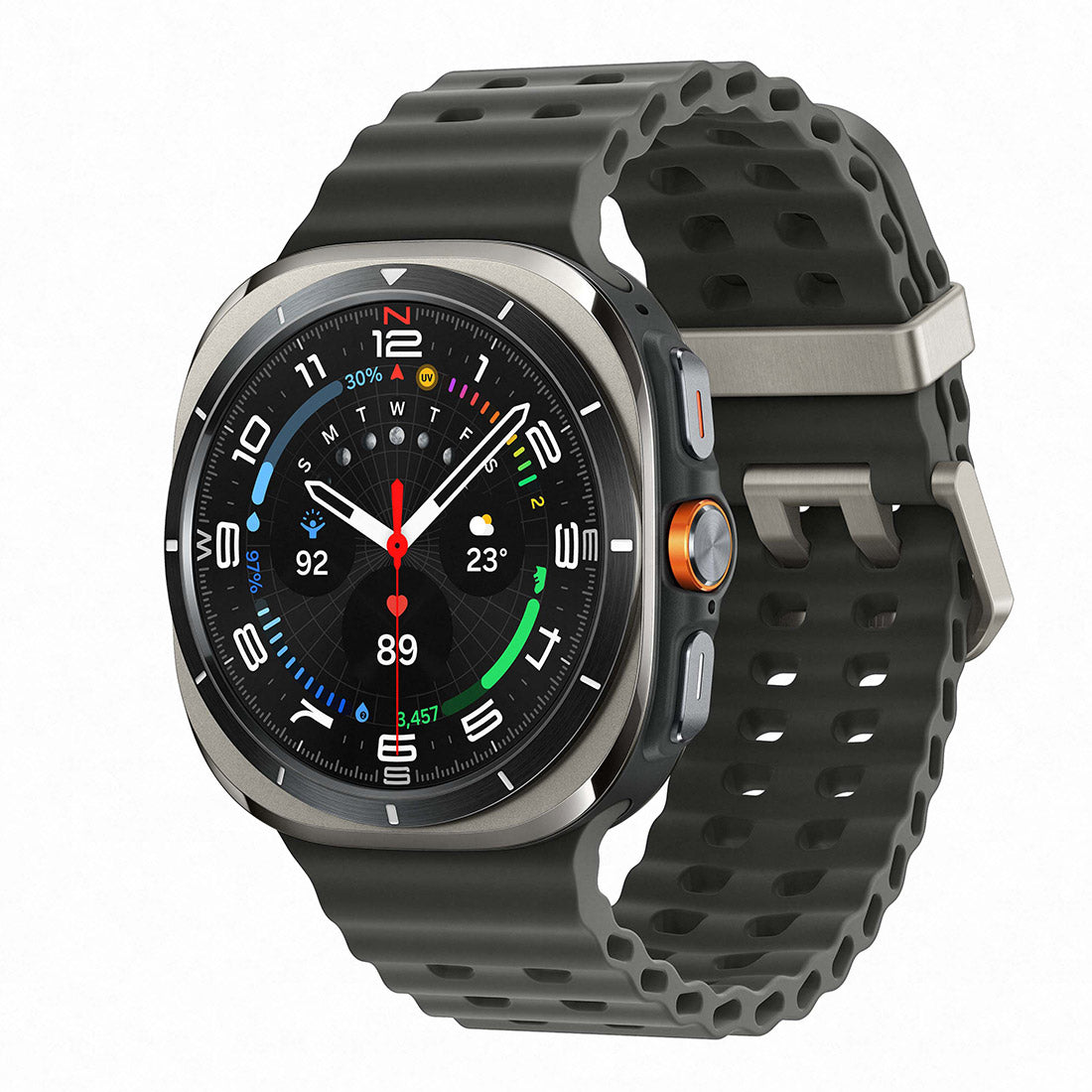 Samsung Galaxy Watch Ultra LTE 47mm Titanium Marine Band - Silver/Dark ...