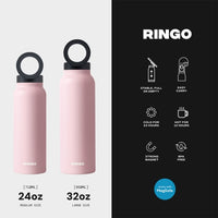 Thumbnail for Ringo Water Bottle with Magnetic Phone Mount 710ml (24oz) - Pink