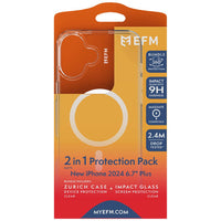 Thumbnail for EFM Zurich MagSafe and Impact Screen Protector Bundle For New iPhone 2024 6.7 Plus-Clear