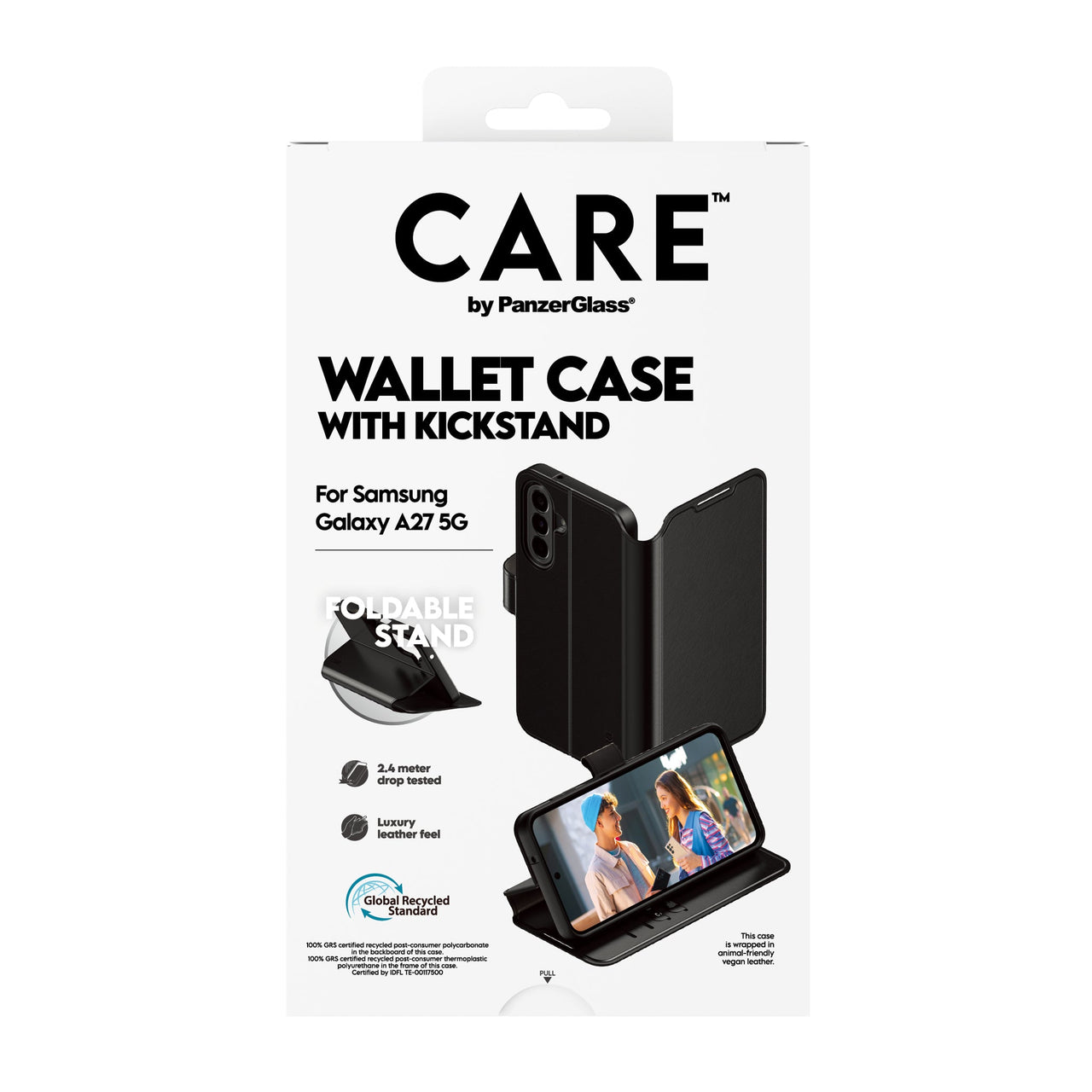 PanzerGlass Kickstand Wallet Case for Samsung Galaxy A27 5G - Clear
