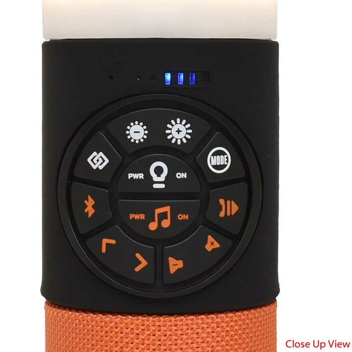 Ecoxgear Speaker with Lantern IP67 5W - Black / Orange