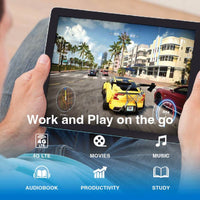 Thumbnail for Laser 10 inch 4G Tablet + Earbuds  and Case, Android 13, HD IPS