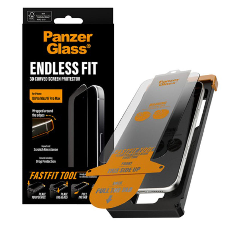 PanzerGlass 3D Curve Screen Protector for New iPhone 2026 Pro Max / 17 Pro Max - Clear