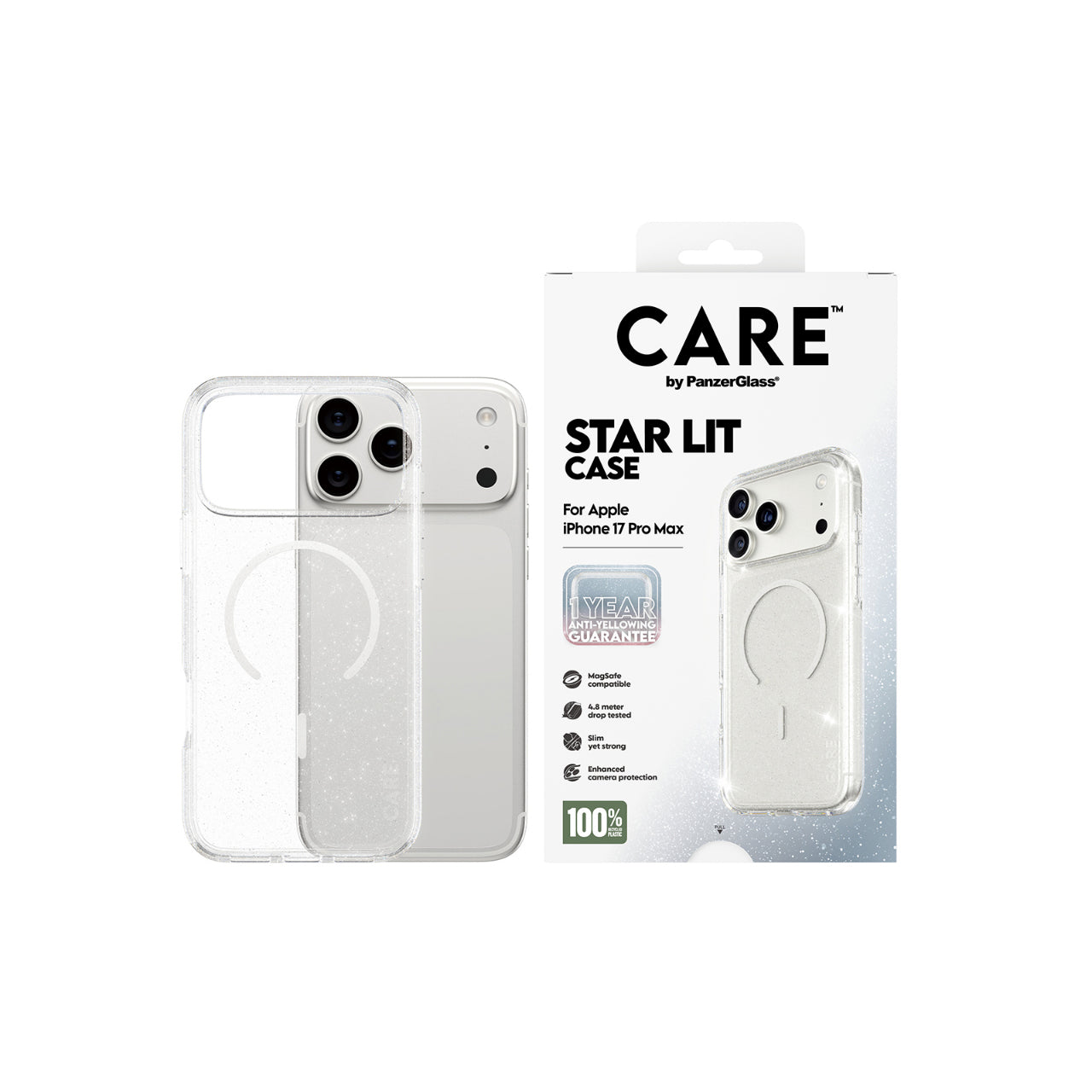 PanzerGlass CARE by Urban Combat Magsafe Case for iPhone 17 Pro Max- StarLit