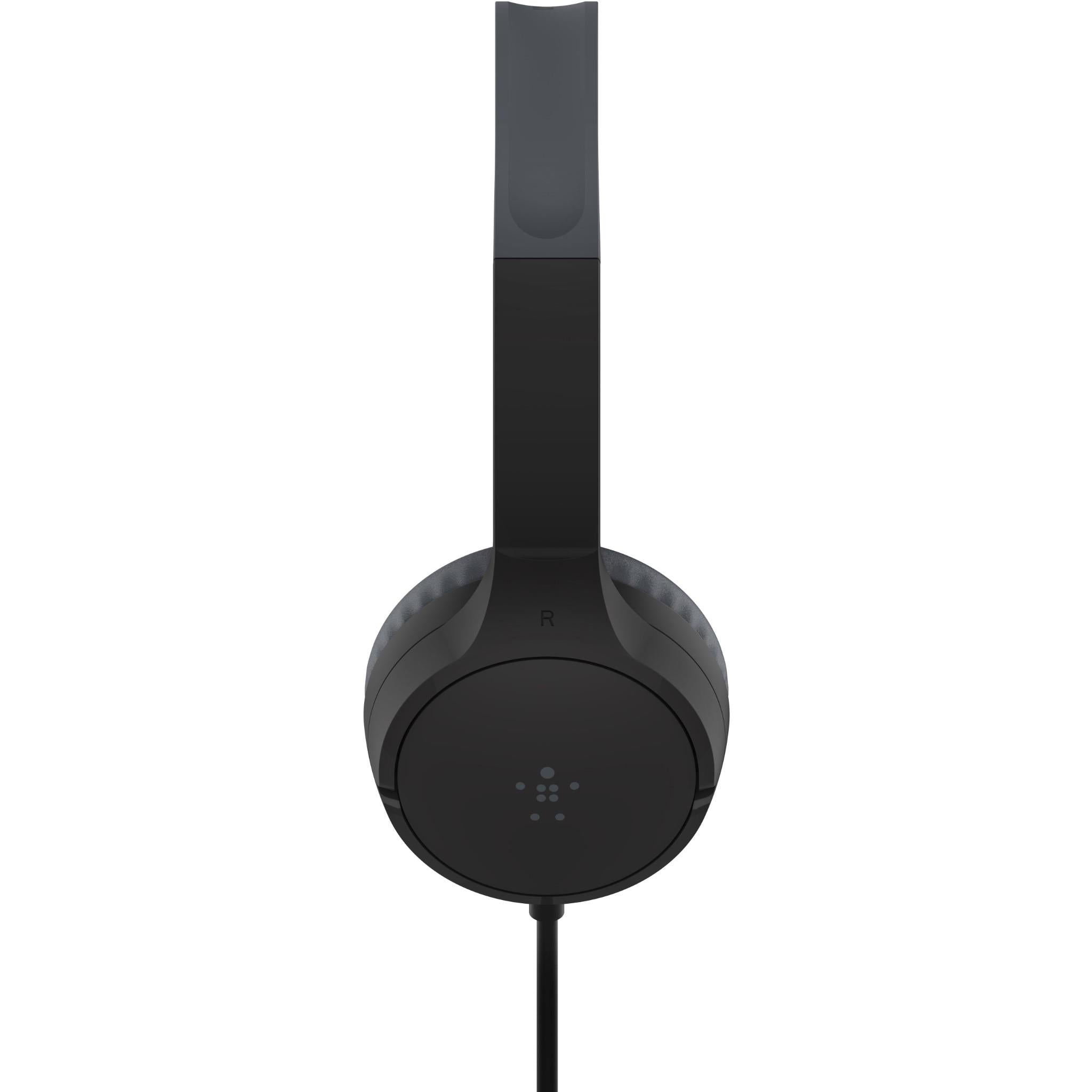 Belkin Soundform Mini Wired On-Ear Headphones for Kids - Black