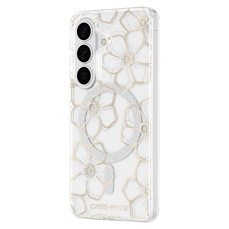Case Mate Floral Gems Case with Magnet for Samsung Galaxy S26 - Gold