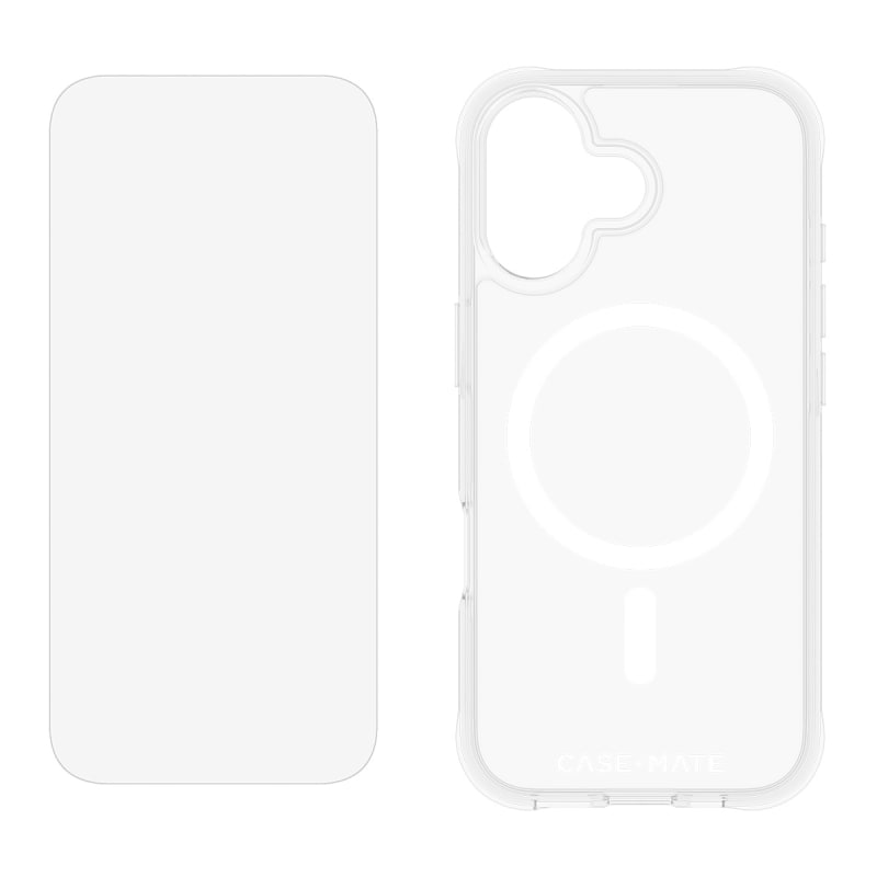 Case-Mate MagSafe Case & Screen Protection For Apple iPhone 17- Clear