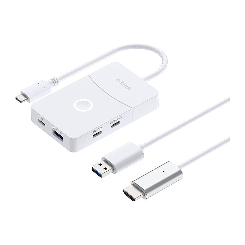 D-Link 5-in-1 USB-C Hub - White