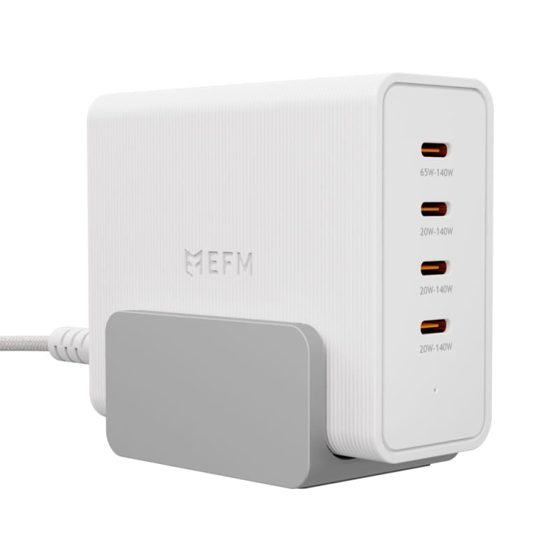 EFM 140W Desktop Power Station with GaN, Power Delivery 3.1 and PPS - White