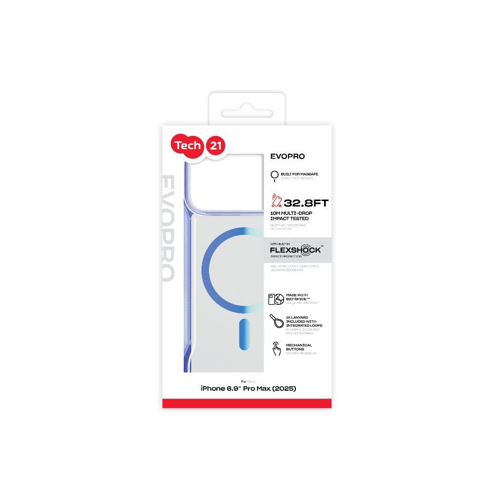 Tech21 EvoPro MagSafe Case for iPhone 17 Pro Max - Blue/Mint