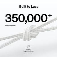 Thumbnail for Belkin Boost Charge Pro USB-A to C Braided Cable 2m Universally Compatible - White