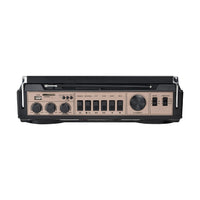 Laser Retro Cassette Boombox with AM FM Radio - Black