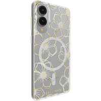 Thumbnail for Case-Mate Floral Gems Case W/Magnet For Samsung Galaxy S25 Edge - Gold
