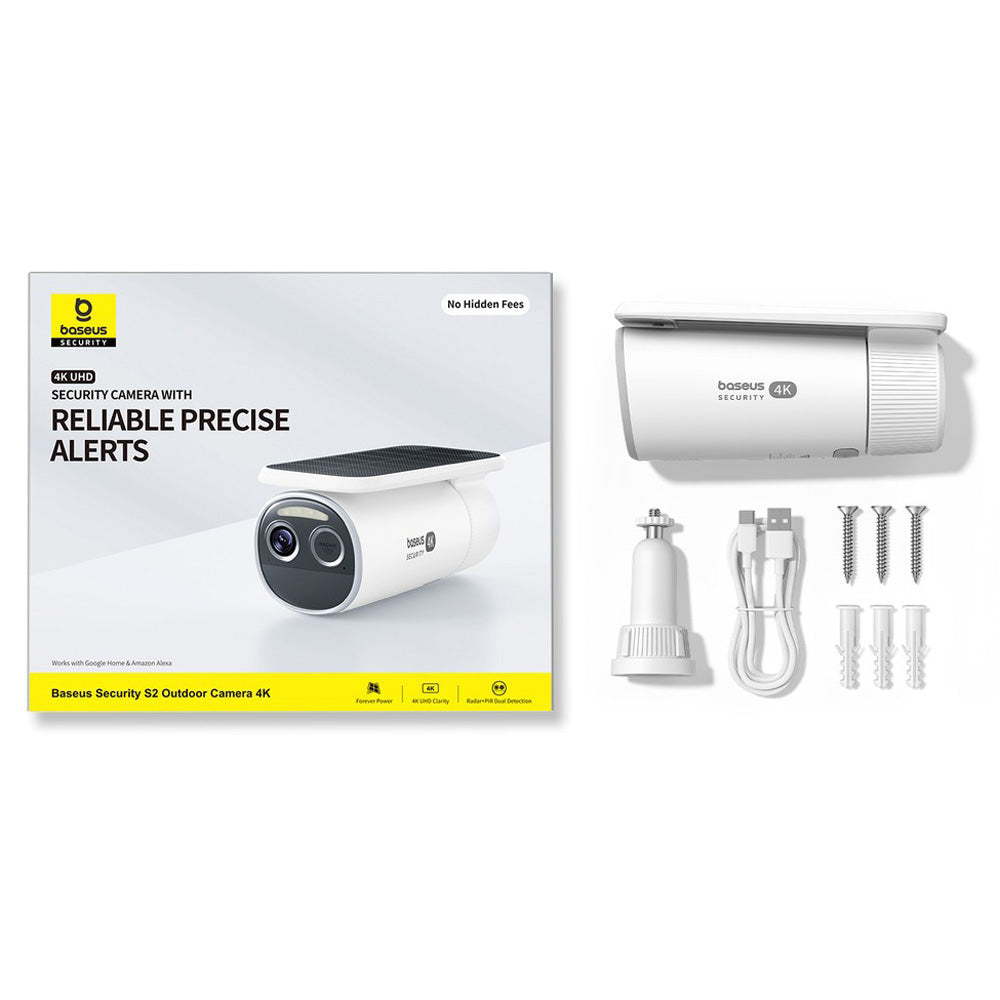 Baseus Security S2 Outdoor Camera 4K - White
