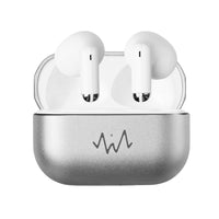 Thumbnail for Wave Audio True Wireless Bluetooth Earbuds with Case Immersive Mini - Silver