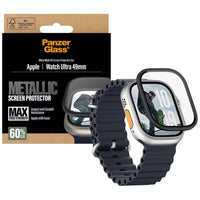PanzerGlass Metal Frame Screen Protector for Apple Watch Ultra/2/3 (49mm) - Black