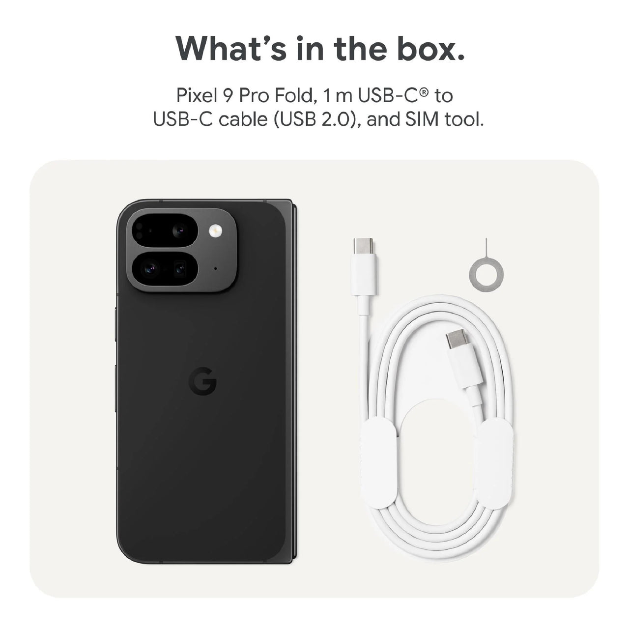 Google Pixel 9 Pro Fold 5G 256GB Unlocked - Obsidian