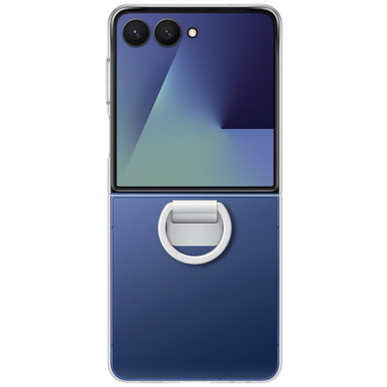 Samsung Silicone Ring Case for Galaxy Flip7 - Clear Transparent