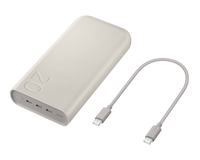 Thumbnail for Samsung 45W Super FAST charging 3 x USB-C Port PD 20,000mAh Power Bank Battery Pack - Beige