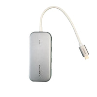 Thumbnail for Pisen 6-in-1 Multi-Port USB-C Multi-functional Docking Station - Grey