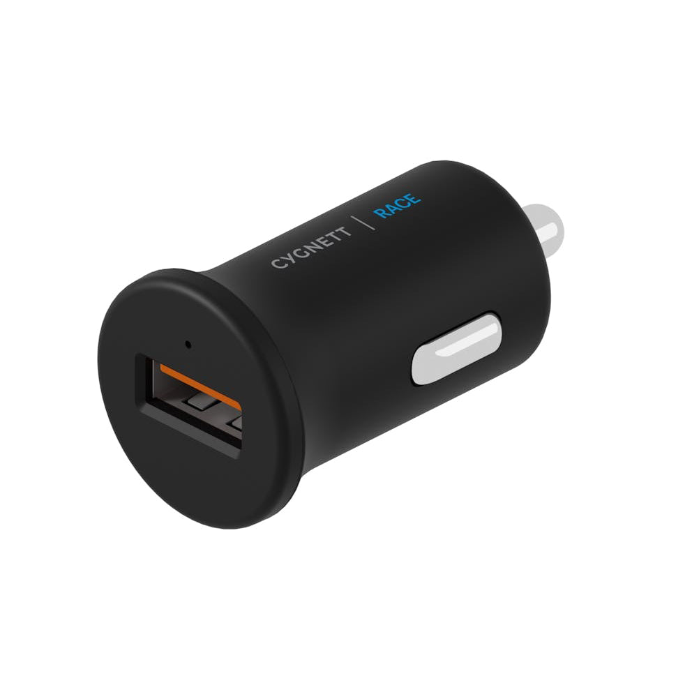 Cygnett Race Wireless 10W Vent Qi Car Charger Mount + QC 3.0 Car Charger