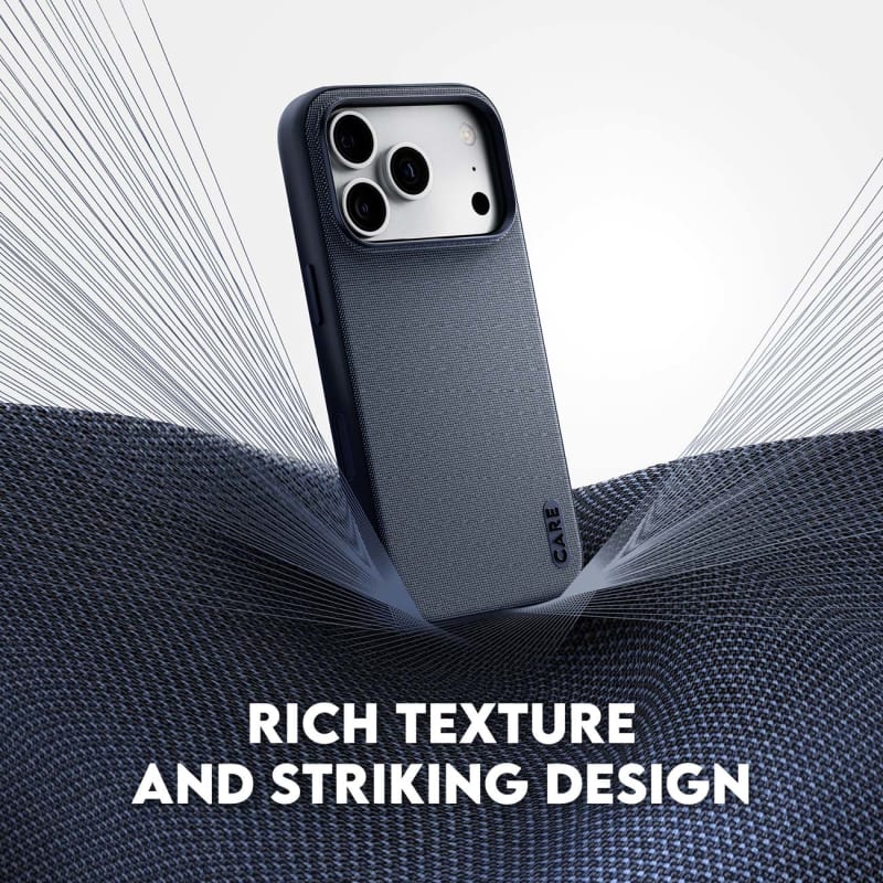 CARE by PanzerGlass Fusion Fabric MagSafe Case for iPhone 18 Pro, 17 Pro - Black