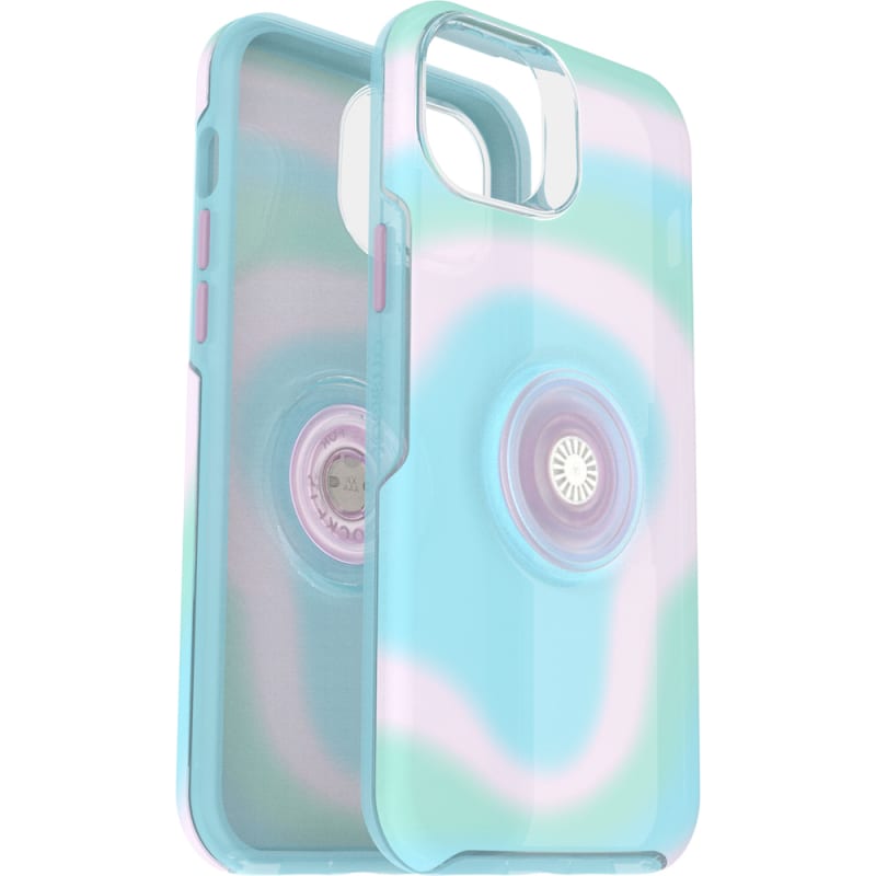 Otterbox Otter+Pop Symmetry Case for iPhone 14 Plus (6.7") - Aqua Blue / Light Teal