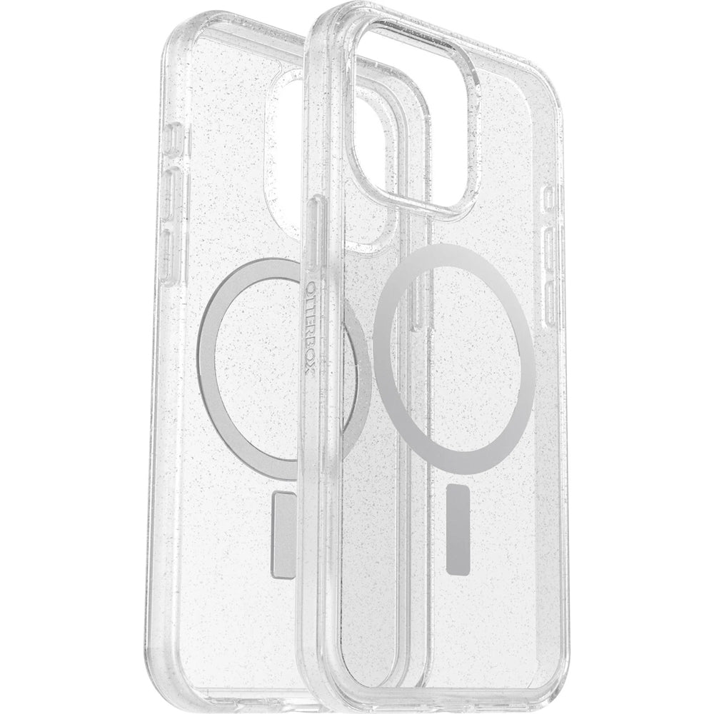 OtterBox Symmetry+ MagSafe Case for Apple iPhone 15 Pro Max - 6.7" - Clear Glitter