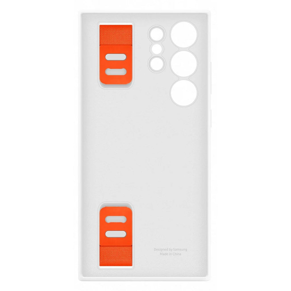 Samsung Silicone Grip Cover for Galaxy S23 Ultra - White