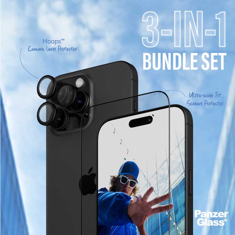 PanzerGlass 2-in-1 Bundle for iPhone 16 Pro Max - Clear