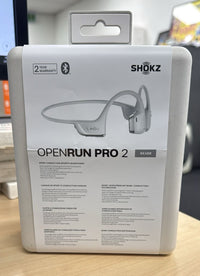 Thumbnail for OPEN BOX Shokz OpenRun Pro 2 Premium Bone Conduction Sport Headphones - Silver