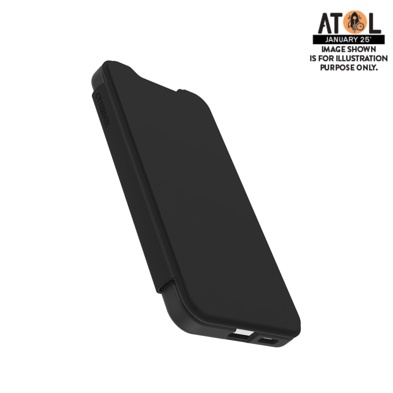 OtterBox React Folio Case for Samsung Galaxy S25 - Black Crystal