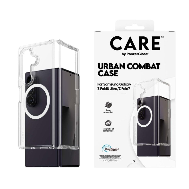 CARE by PanzerGlass Urban Combat Case for Samsung Z Fold8 ULTRA/Fold7 - Transparent