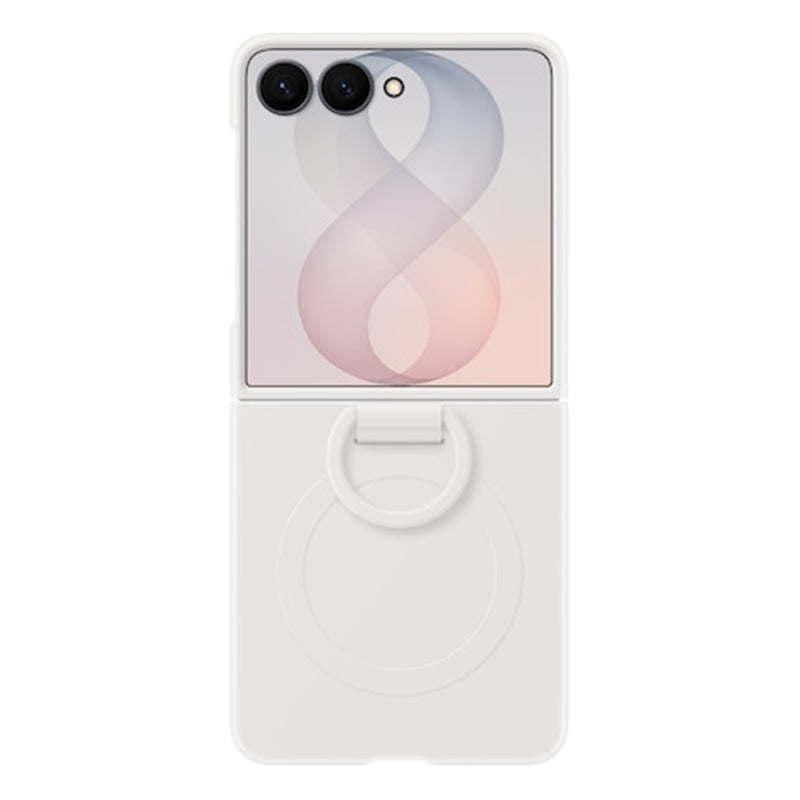 Samsung Silicone Ring Magnet Case for Galaxy Z Flip8 - Cream
