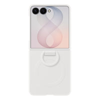 Samsung Silicone Ring Magnet Case for Galaxy Z Flip8 - Cream