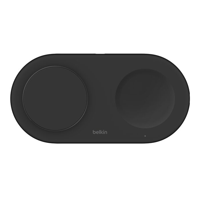 Belkin BoostCharge Pro Qi2 2-in1 Magnetic Wireless Charging Pad- Black