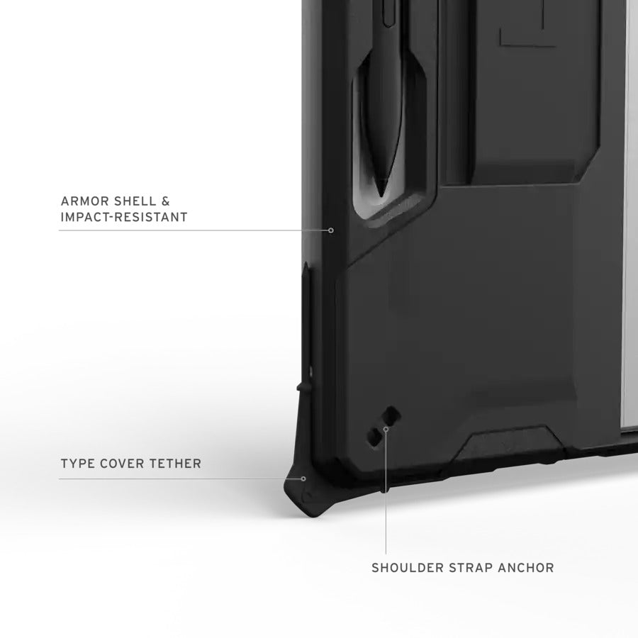 UAG Scout Series Case with Handstrap for Surface Pro 12" (1st Ed) - Black