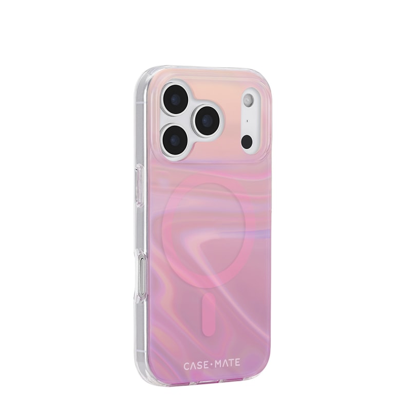Case-Mate Peach Bubble MagSafe Case for iPhone 17 Pro - Iridescent