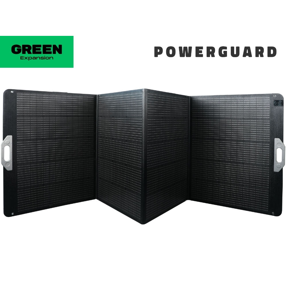 PowerGuard 400W Foldable Solar Panel for Power Station - Black