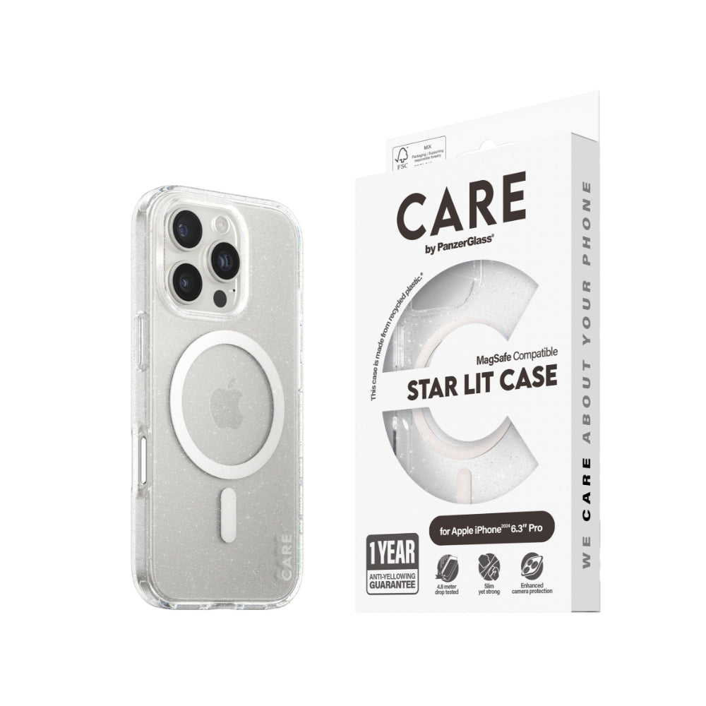 PanzerGlass CARE Flagship Star lit Magsafe Case for Apple iPhone 16 Pro