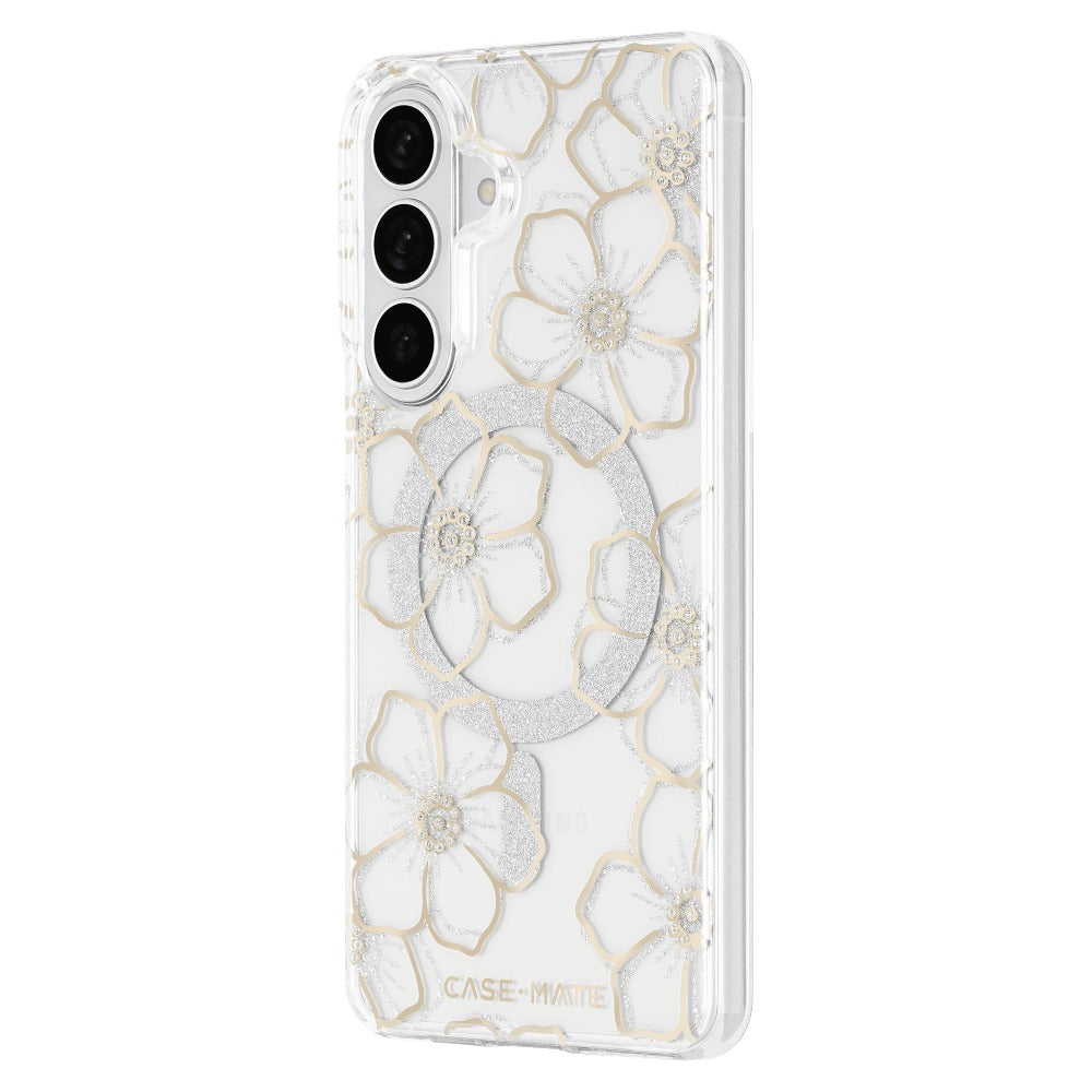 Case Mate Floral Gems Case with Magnet for Samsung Galaxy S26+ (S26 Plus) - Gold
