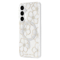 Thumbnail for Case Mate Floral Gems Case with Magnet for Samsung Galaxy S26+ (S26 Plus) - Gold