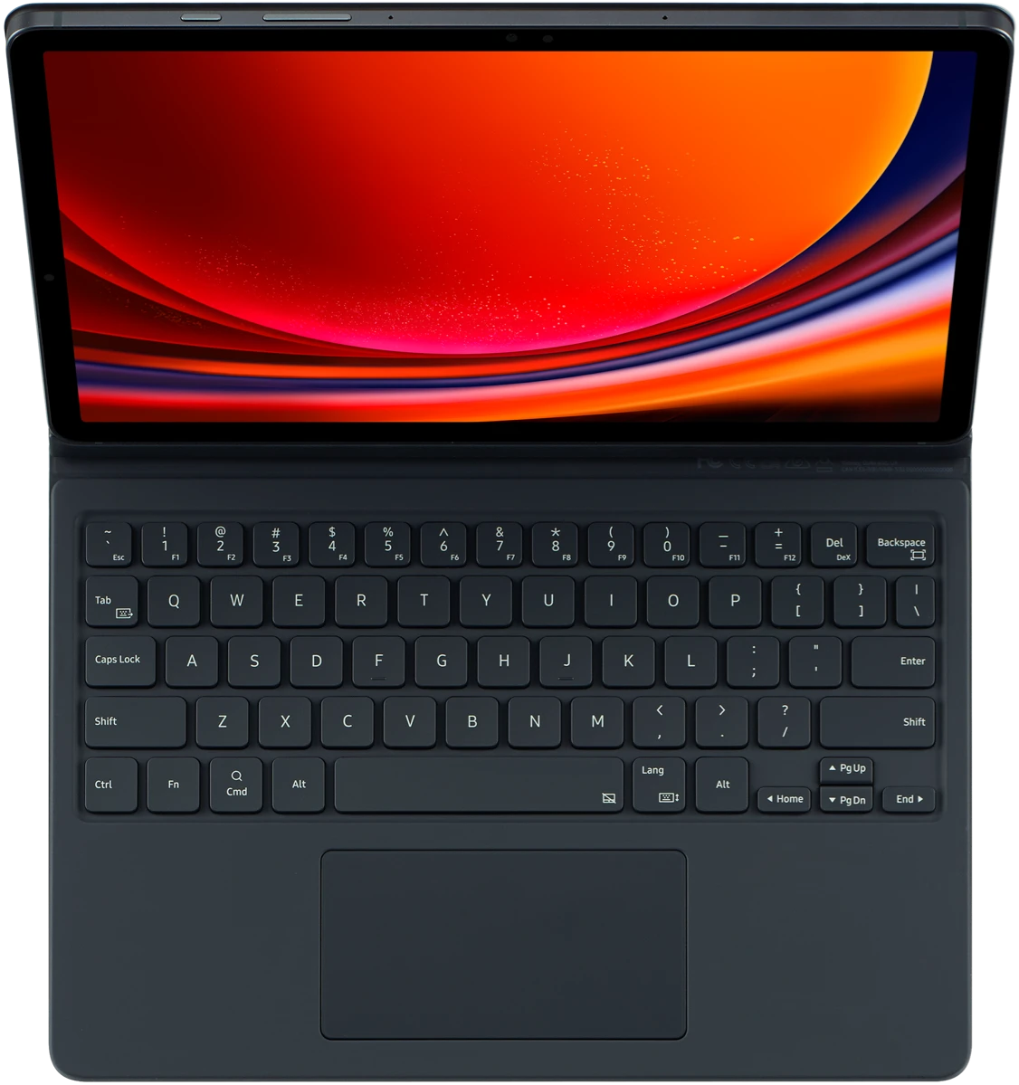 Samsung Book Cover Keyboard with Trackpad for Galaxy Tab S9 / S9FE  - Black