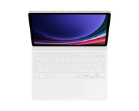 Thumbnail for Samsung Book Cover Keyboard with Trackpad for Galaxy Tab S9 / S9FE - White