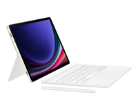 Thumbnail for Samsung Book Cover Keyboard with Trackpad for Galaxy Tab S9 / S9FE - White