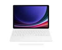 Thumbnail for Samsung Book Cover Keyboard with Trackpad for Galaxy Tab S9 / S9FE - White