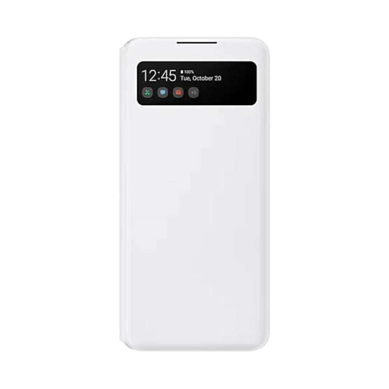 Samsung S View Wallet Cover Case Suits Galaxy A42 5G - White